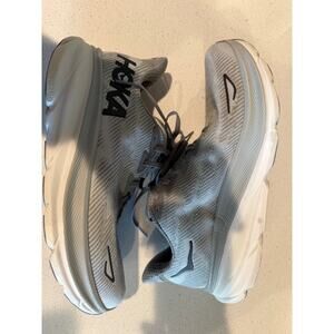 Men's Clifton 9 in Gray/Harbor Mist Size 10 Wide